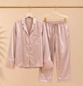 Pink Feather Silk Set